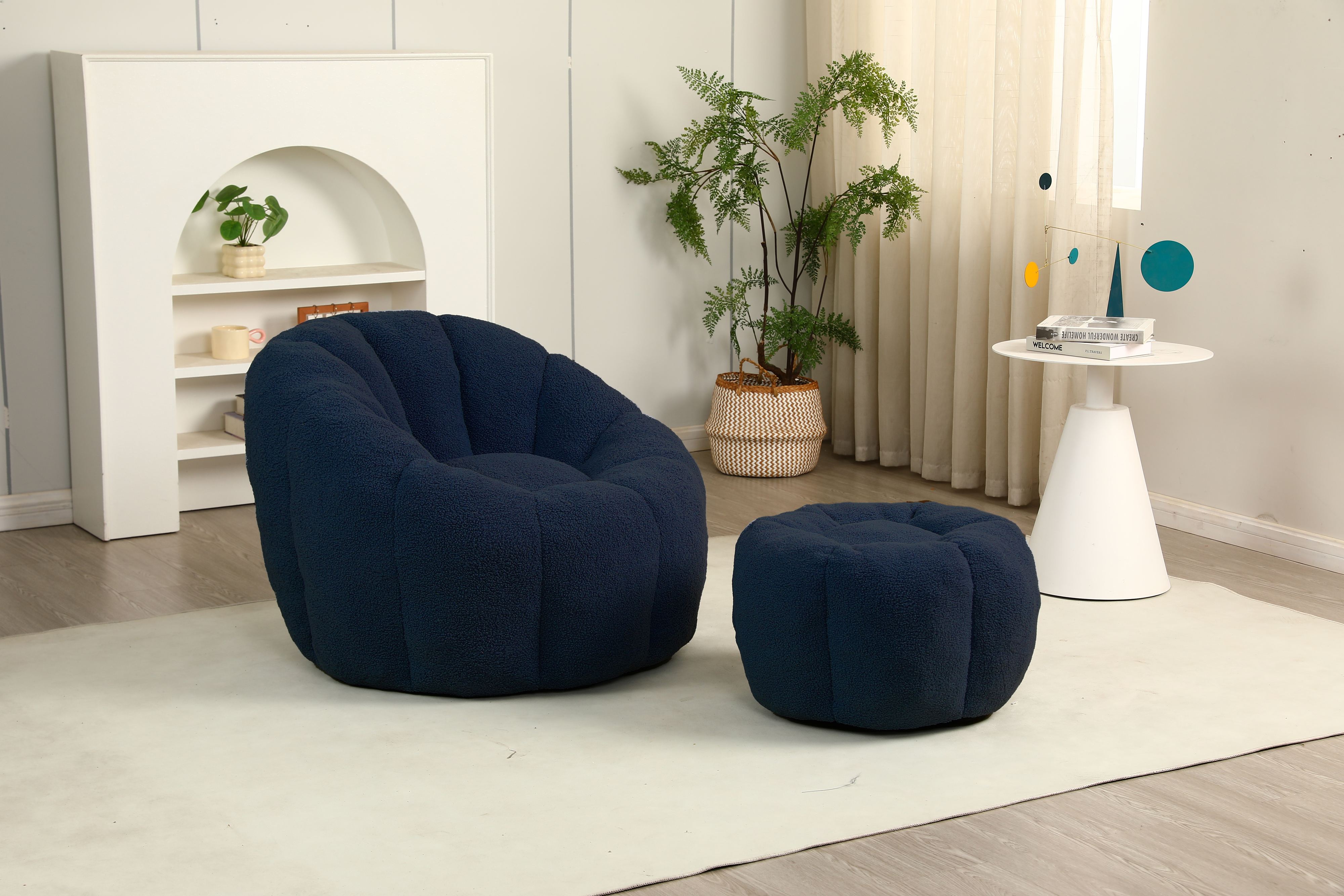 Dark Blue / Light Blue / White / Yellow sofa - main